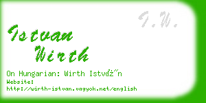 istvan wirth business card
